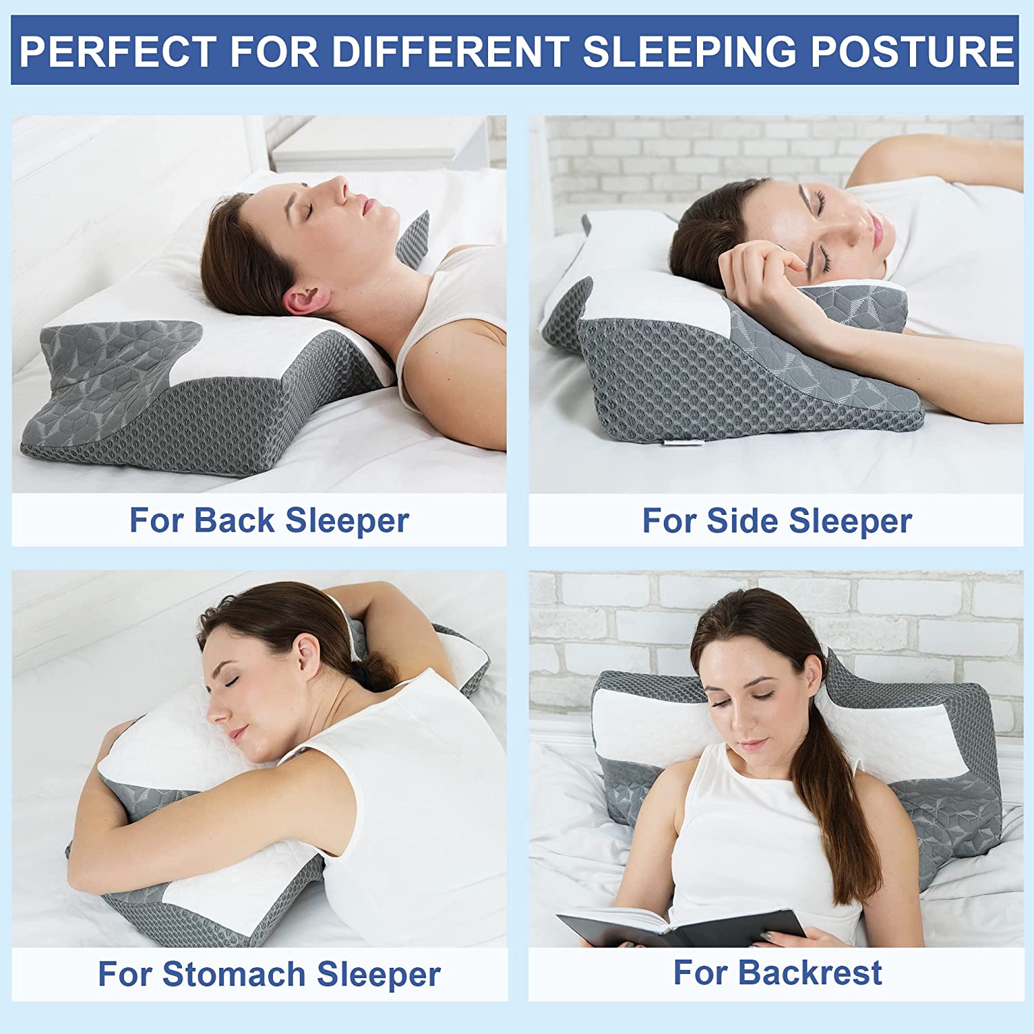 Which side of contour outlet pillow to sleep on